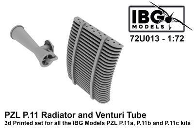 PZL P11c Raditor and Venturi tube