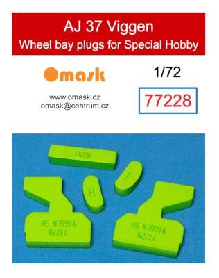 77228 1/72 AJ 37 Viggen wheel bay plugs (for Special Hobby)
 - 1