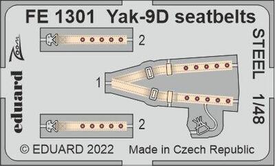 Yak-9D seatbelts STEEL