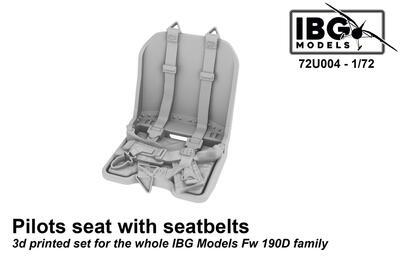 Pilot seat with Seatbelts for Fw-190D