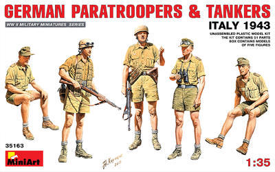 German Paratroopers & Tankers Italy 1943