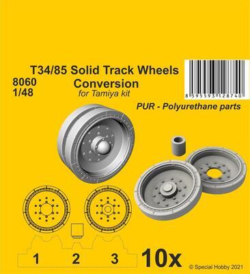 T34/85 Solid Track Wheels Conversion Set , resin