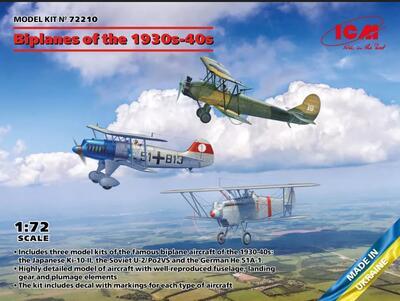 Biplanes of the 1930s and 1940s (3-in-1)