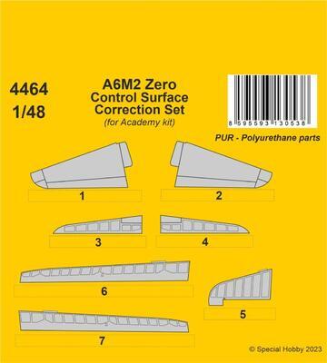 A6M2 Zero Control Surfaces Correction Set