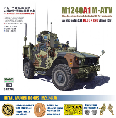 M1240A1 M-ATV w Michelin XZL 16.00 X R20 Wheel Set