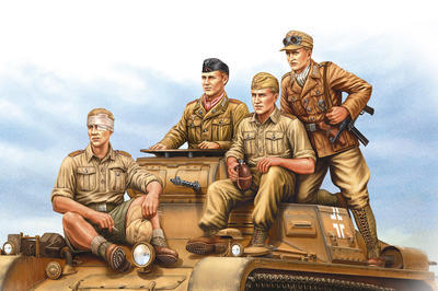 German Tropical Panzer Crew 4 fig.