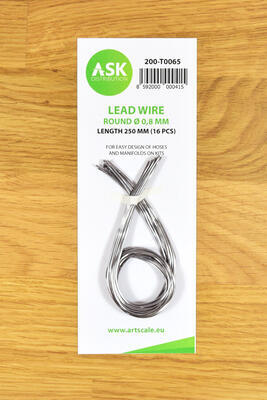 Lead Wire - Round O 0,8 mm x 250 mm (16 pcs)