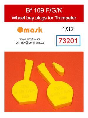 73201 1/32 Bf 109 F/G/K wheel bay plugs (for Trumpeter)
 - 1