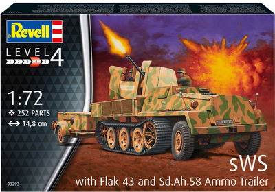 sWS mit Flak-Aufbau als Sfl. mit 3,7cm Flak 43 (1:72)