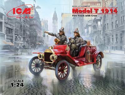 Model T 1914 Fire Truck with Crew - 1