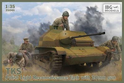 TKS Tankette with 20 mm Gun (includes metal barrel and 2 fig.)