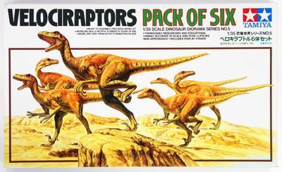 Velociraptors, pack of six - 1