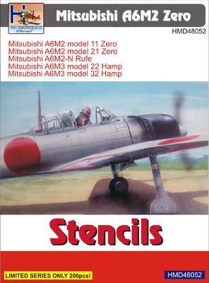 Mitsubishi A6M2 Zero - Stencils
