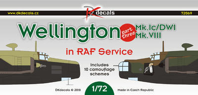 Wellington MK.Ic/DWI, MK.VII, in RAF Service