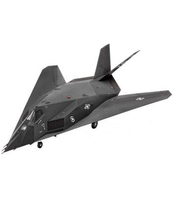 Lockheed Martin F-117A Nighthawk, set, model se štětci barvami a lepidlem. 