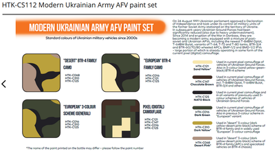 Modern Ukrainian Army AFV paint set, sada barev - 2