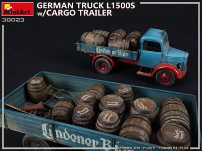GERMAN TRUCK L1500S w/CARGO TRAILER - 2