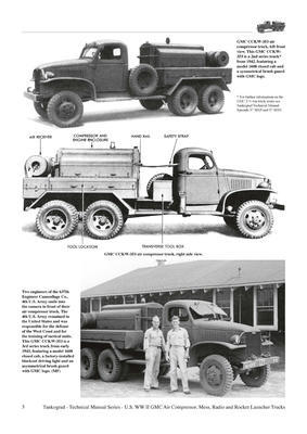 TM U.S. WWII GMC CCKW 2 1/2 Ton 6x6 Air Compresor Trucks, Mess Truck,.... - 2