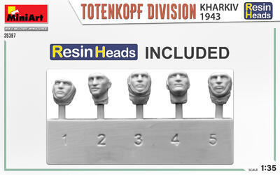 TOTENKOPF DIVISION. KHARKOV 1943. RESIN HEADS  - 2