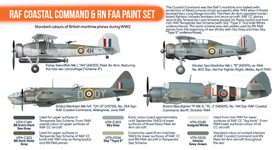 RAF Coastal Command  & RN  FAA Paint Set - 2