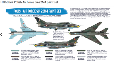Polish Air Force Su-22M4 paint set, sada barev - 2