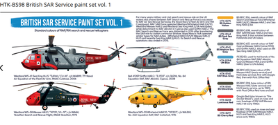 British SAR Service paint set vol. 1, sada barev - 2