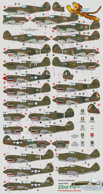 AVG and the USAAF 23rd FG, decals - 2