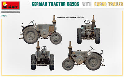 GERMAN TRACTOR D8506 WITH CARGO TRAILER - 2