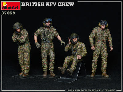 Brtish AFV Crew, 4 fig. - 2