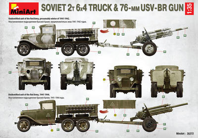 Soviet 2t 6x4 Truck with 76mm USV-BR GUN - 2