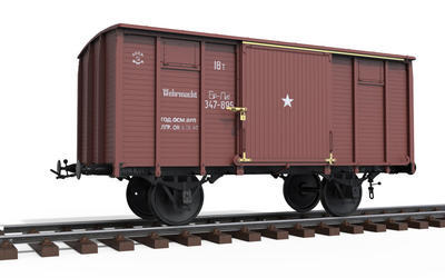 Railway Covered Goods Wagon 18t - 3