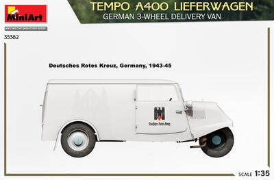 TEMPO A400 LIEFERWAGEN. GERMAN 3-WHEEL DELIVERY VAN - 3