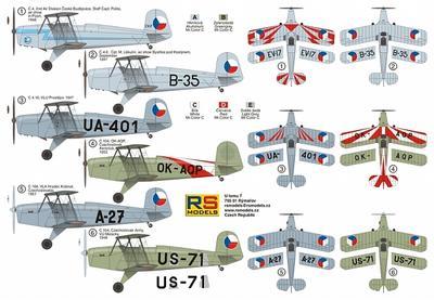 C-4 & C-104  Czechoslovak Biplane Trainer  - include two models  - 3