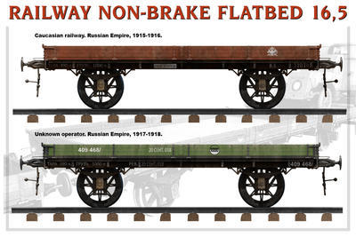 Railway Non-Brake Flatbed 16,5t - 3