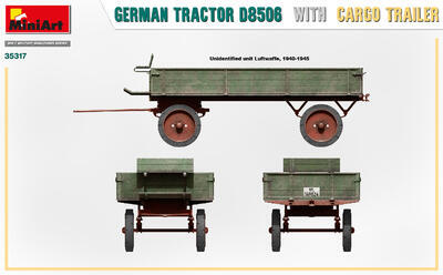 GERMAN TRACTOR D8506 WITH CARGO TRAILER - 3