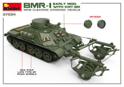 BMR-I Early Mod. With KMT-5M Mine Clearing Armored Wehicle - 3