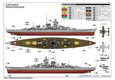 German Gneisenau Battleship 1:200 - 4