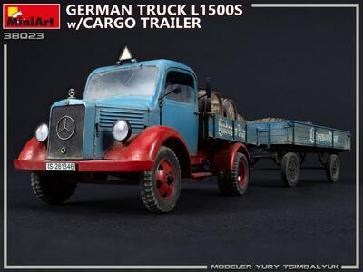GERMAN TRUCK L1500S w/CARGO TRAILER - 4