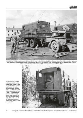 TM U.S. WWII GMC CCKW 2 1/2 Ton 6x6 Air Compresor Trucks, Mess Truck,.... - 4