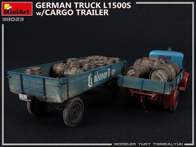 GERMAN TRUCK L1500S w/CARGO TRAILER - 5
