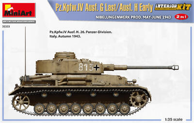 Pz.Kpfw.IV Ausf. G Last/Ausf. H Early. NIBELUNGENWERK PROD. MAY-JUNE 1943. 2 IN 1 INTERIOR - 5