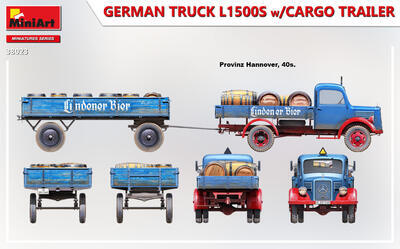 GERMAN TRUCK L1500S w/CARGO TRAILER - 6