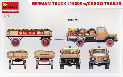 GERMAN TRUCK L1500S w/CARGO TRAILER - 7
